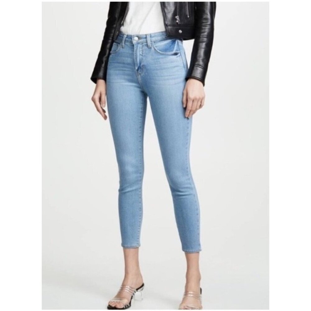 L'agence Jeans Women Size 24 Margot High Rise Skinny Light Overland Wash